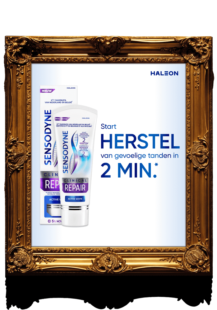 Start HERSTEL van gevoelige tanden in 2 MIN.*